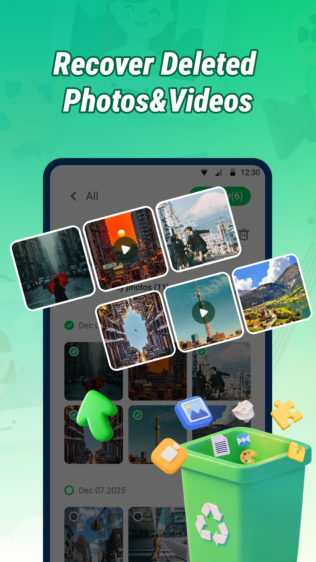 Photo Recover Swift app screenshot